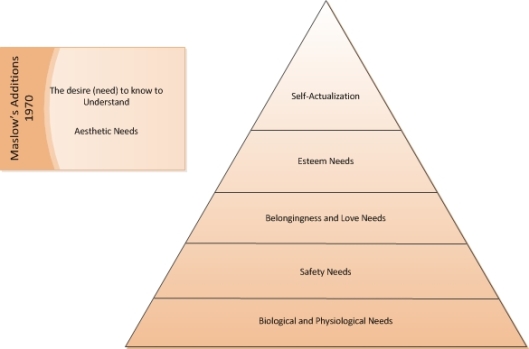 Figure 1. Maslow's Hierarchy of Needs after 1970